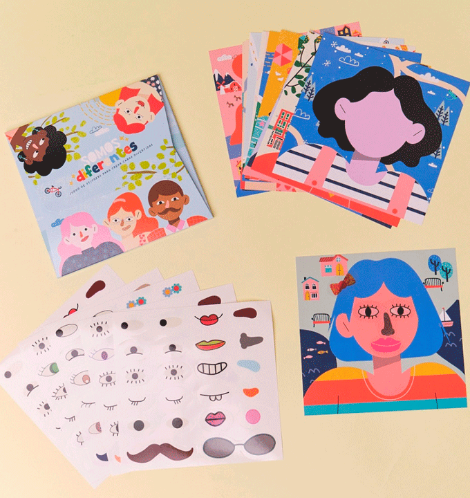 Juego De Stickers - Somos Diferentes