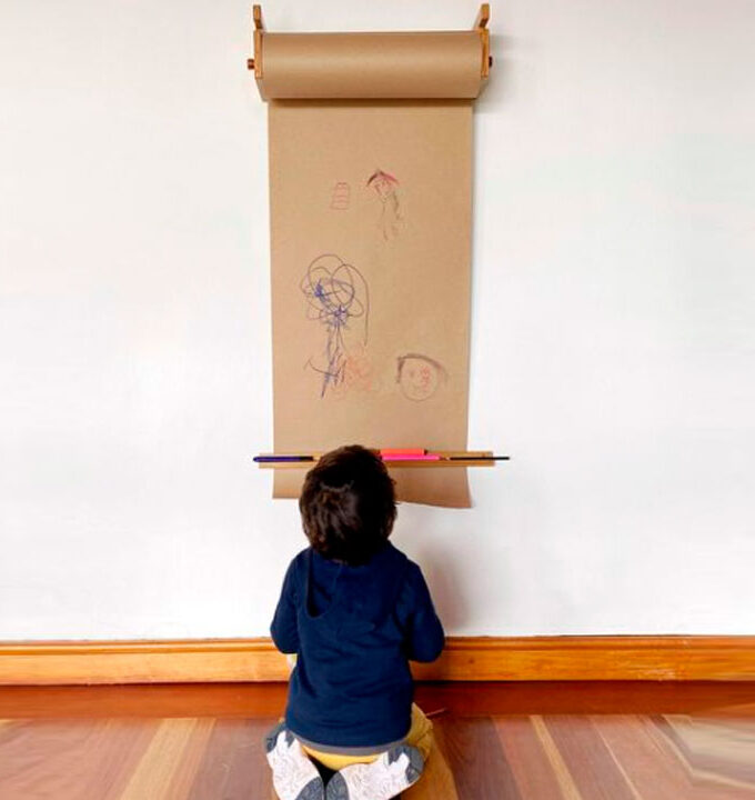 Rollo y Soporte de Papel Grande