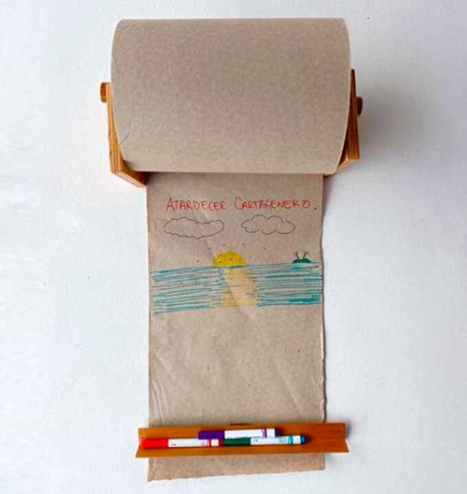 Rollo y Soporte de Papel Grande1