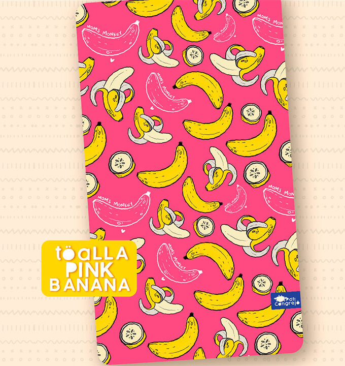 MAT W10008 Toalla Banana Pink