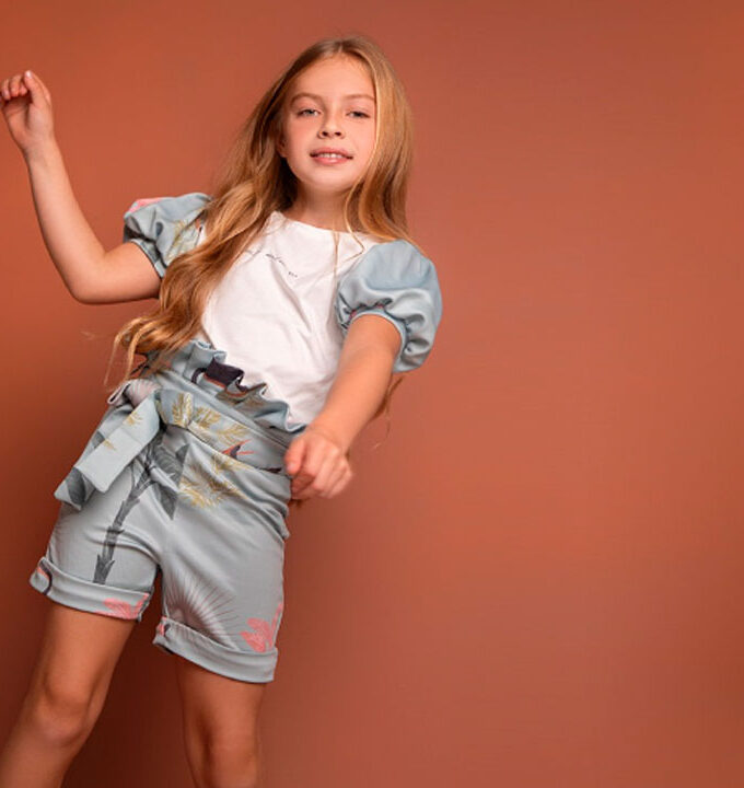 Camiseta Manga Globo Made With Love Me