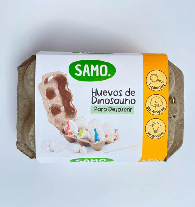 Huevos Dinosaurio x6 Amarillo