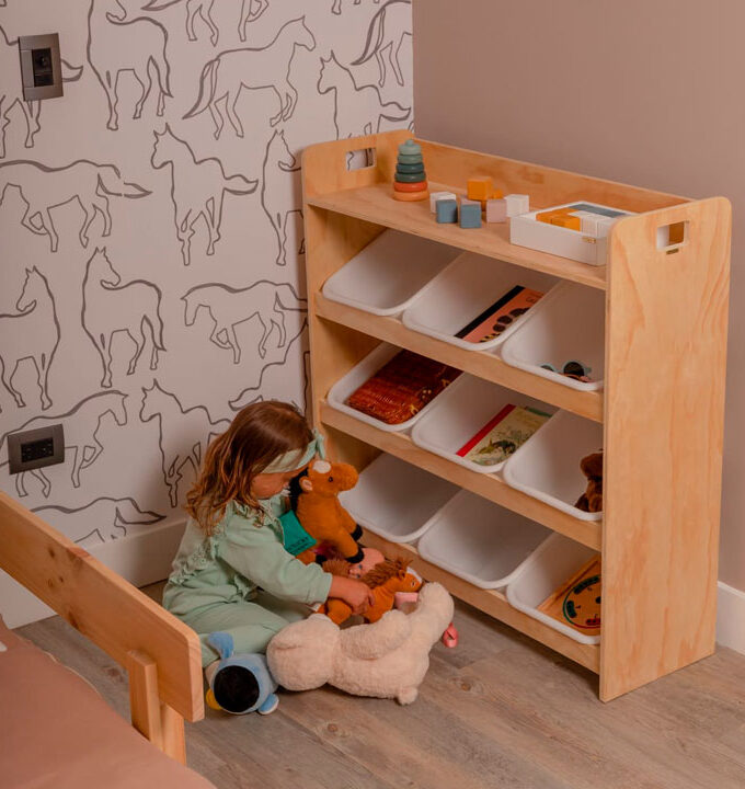 Mueble De 9 Recipientes Visibles