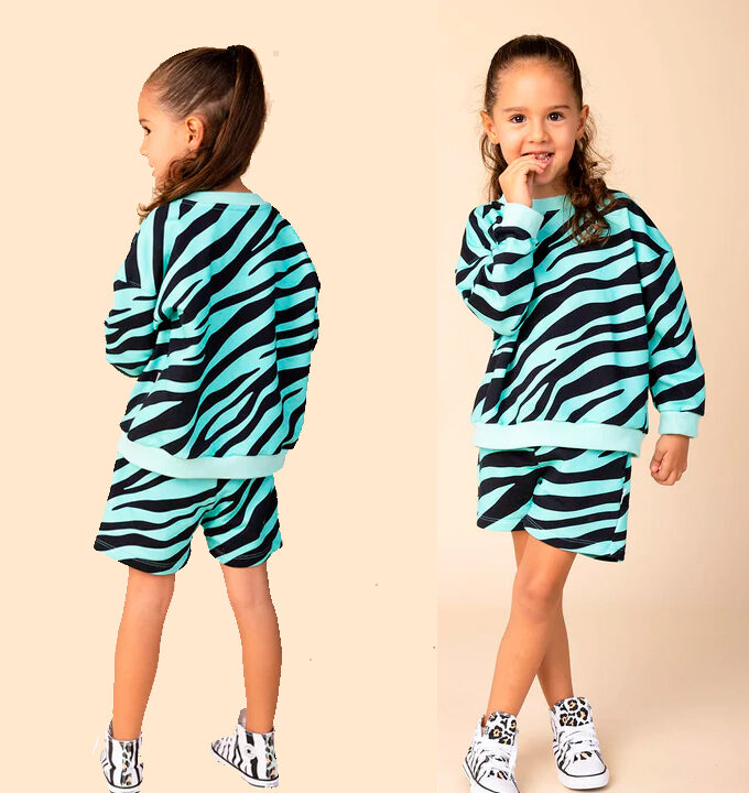 Conjunto Buzo Y Short Cebras