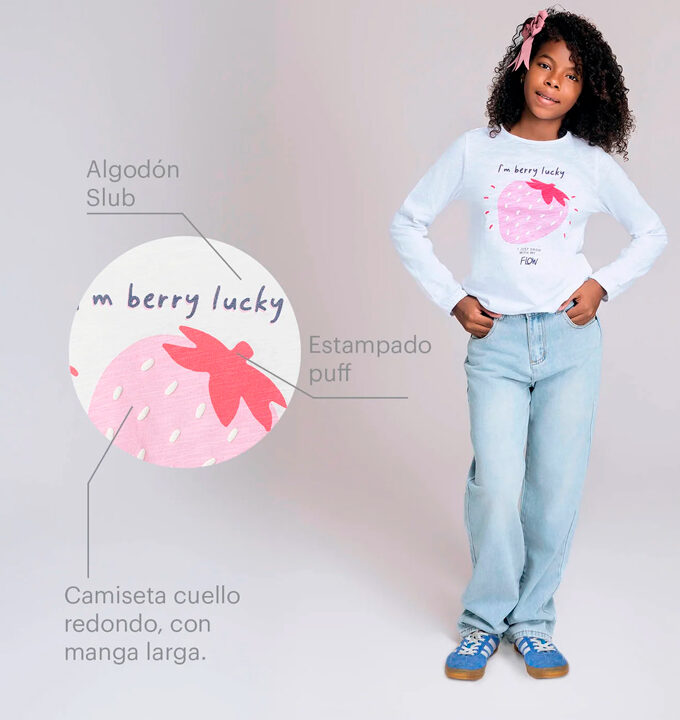 Camiseta Manga Larga Estampada