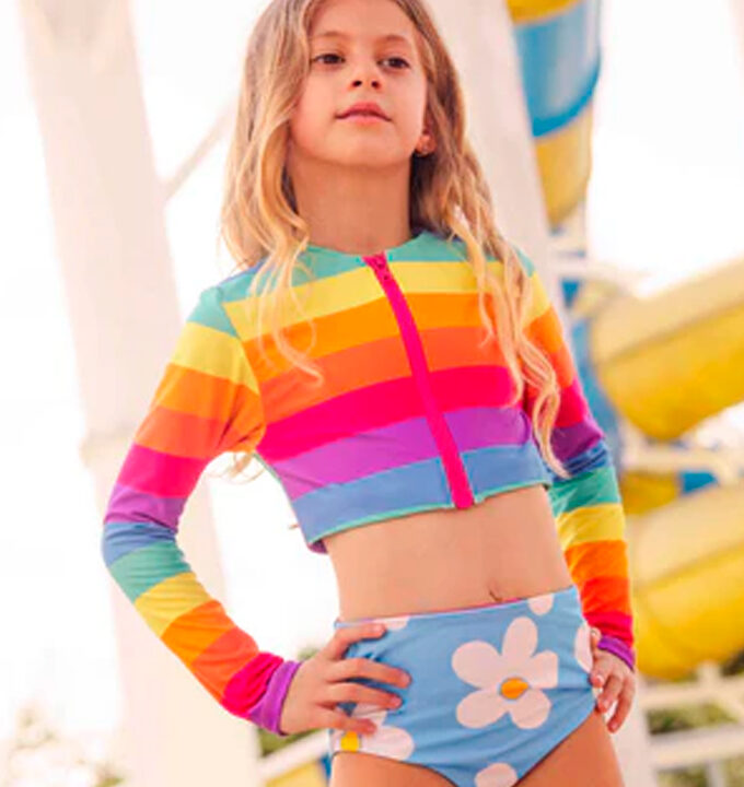 Rainbow Bloom Set Rashguard