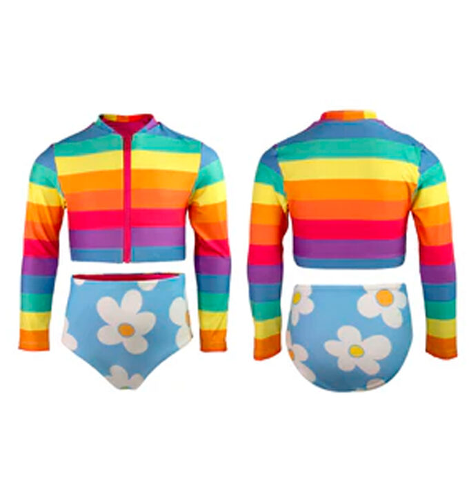 Rainbow Bloom Set Rashguard