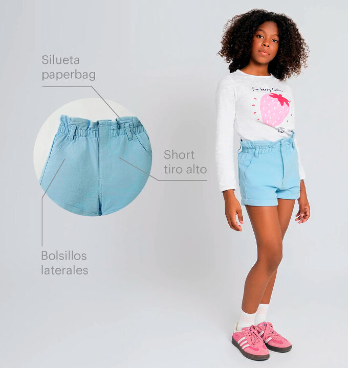 Short Tiro Alto Confort