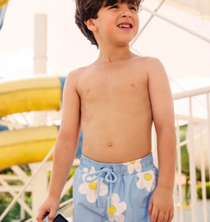 Sky Blooms Boys Trunks
